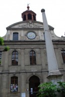 Façade du Temple de La Fusterie (style baroque, 1715). Cliché personnel (mai 2009)