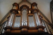 Vue de l'orgue en contre-plongée. Cliché personnel