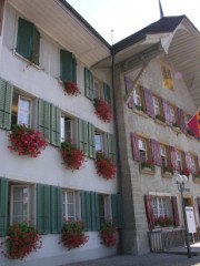 Façade bernoise dans Aarberg. Cliché personnel