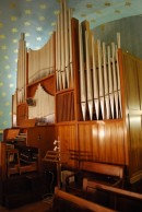 Vue de l'orgue du Temple de Carouge (1962/2003). Cliché personnel (mai 2009)