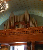 Une dernière vue de l'orgue Genève SA (1962/2003) du Temple de Carouge. Cliché personnel (mai 2009)