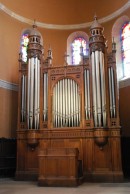 Orgue C.-Coll (1878) de l'église St-Denis, Nuits-St-Georges. Cliché personnel (juin 2009)