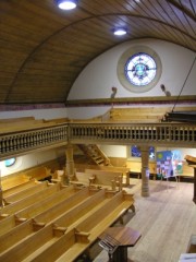 Temple de La Brévine, intérieur. Cliché personnel