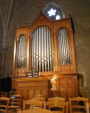 Vue de l'orgue J.-B. Ghys de l'église St-Nicolas, Beaune. Cliché personnel (juin 2009)