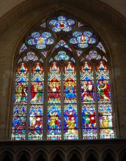 La grande verrière du transept Sud. Cliché personnel