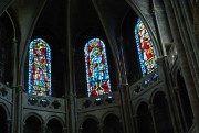 Vue partielle des fenêtres hautes du choeur. Cliché personnel