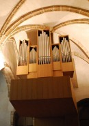 Vue du nouvel orgue Metzler du Temple St-Vincent à Montreux. Cliché personnel (juillet 2009)