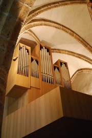 Vur de l'orgue en contre-plongée. Cliché personnel