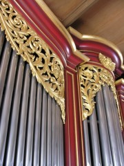 Détail de l'orgue de Laupen. Cliché personnel