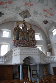 Une vue de l'orgue depuis la nef. Cliché personnel