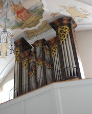 Autre vue de l'orgue en contre-plongée Cliché personnel