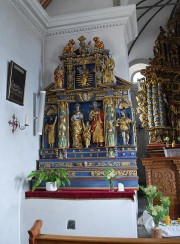 Vue de l'autel latéral gauche de la nef. Cliché personnel