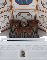 Une vue de l'orgue en contre-plongée. Cliché personnel