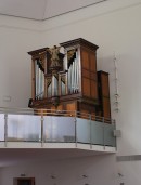 Vue de l'orgue Carlen (1781) de l'église paroissiale de Visperterminen. Cliché personnel (07.2009)