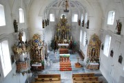 Vue panoramique inérieure depuis la tribune de l'orgue. Cliché personnel