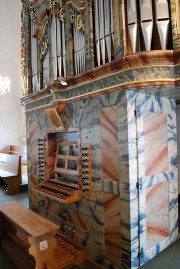Autre vue de la console de l'orgue. Cliché personnel