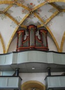 Orgue Walpen (1840) de la Burgkirche de Rarogne. Cliché personnel (juillet 2009)