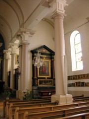 Vue intérieure de l'église des Bois. Cliché personnel