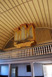 Vue de la tribune et de l'orgue espagnol depuis la nef. Cliché personnel
