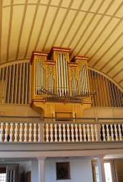 Une dernière vue de l'orgue espagnol du Temple de Serrières. Cliché personnel