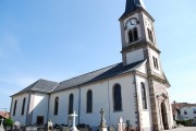 Vue de l'église de Blodelsheim. Cliché personnel (08.2009)