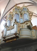 Vue de l'orgue en contre-plongée. Cliché personnel (août 2009)