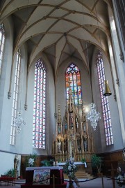 Vue du choeur de l'église. Cliché personnel