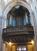 Vue de l'orgue Rinckenbach (1896) de l'église St-Georges à Sélestat. Cliché personnel (août 2009)