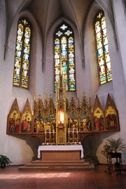Le maître-autel sculpté par Josef Eberle (1886). Cliché personnel