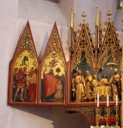 Les panneaux gauches du maître-autel. Cliché personnel