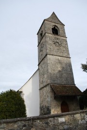 Vue de l'église de Lüsslingen. Cliché personnel (fin oct. 2009)