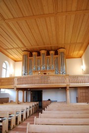 Vue intérieure en direction de l'orgue. Cliché personnel