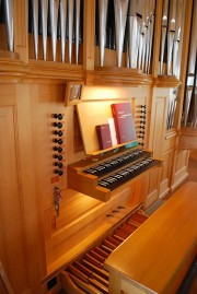 Console de l'orgue. Cliché personnel