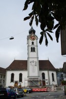 Eglise de Huttwil. Cliché personnel (fin oct. 2009)