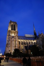 Notre-Dame au seuil de la nuit de novembre. Cliché personnel