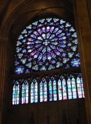 Vue de la rose Sud du transept. Cliché personnel