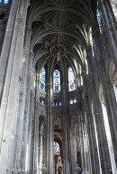 Elévation des voûtes de St-Eustache, vers le choeur. Cliché personnel (nov. 2009)