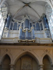 Vue de l'orgue en contre-plongée. Cliché personnel