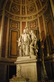 Le groupe sculpté du Baptême du Christ (par François Rude). Cliché personnel