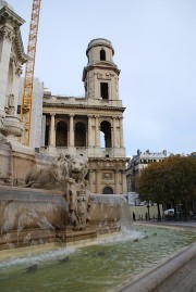 Eglise St-Sulpice en travaux (en nov. 2009). Cliché personnel