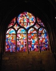 Verrière de Bazaine: l'Eucharistie. Cliché personnel