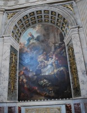 Peinture du transept droit: le Miracle des Ardents par Gabriel-François Doyen, en 1767. Cliché personnel