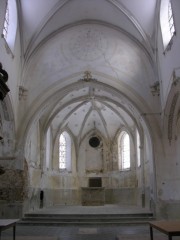 Choeur de l'ancienne église du Noirmont. Cliché personnel