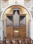 Vue de l'orgue Chiminelli de San Maurizio à Breno. Crédit: //www.chiminelliorgani.it/