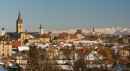 Vue panoramique de Sibiu avec les Carpates au fond. Crédit: //upload.wikimedia.org/wikipedia/commons/a/a8/Panoramic-Sibiu.jpg