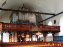 Vue de l'orgue Sauer (restauré en 2007) de l'église Our Lady de Trondheim. Crédit: //exviking.net/trondheim/small/vaarfrue.htm