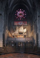 Vue de l'orgue Steinmeyer en 2012 (avant l'intervention de Kuhn, Suisse). Crédit: //www.echo-organs.org/Trondheim.67.0.html