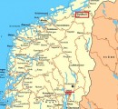 Situation géographique de Trondheim en Norvège