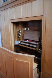 La console de l'orgue. Cliché personnel