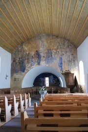 Vue intérieure de la nef en direction du choeur. Cliché personnel